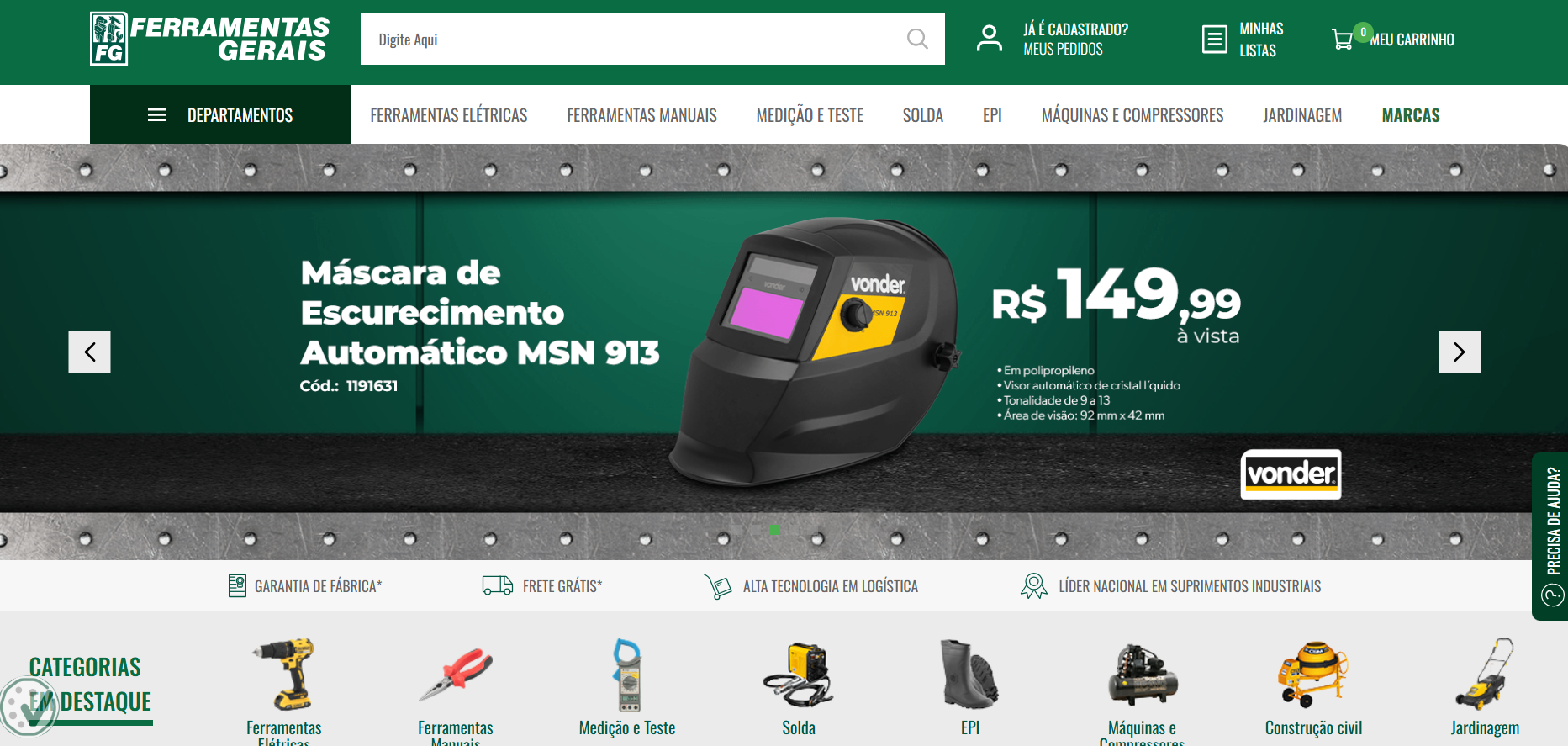 E-commerce Página Inicial